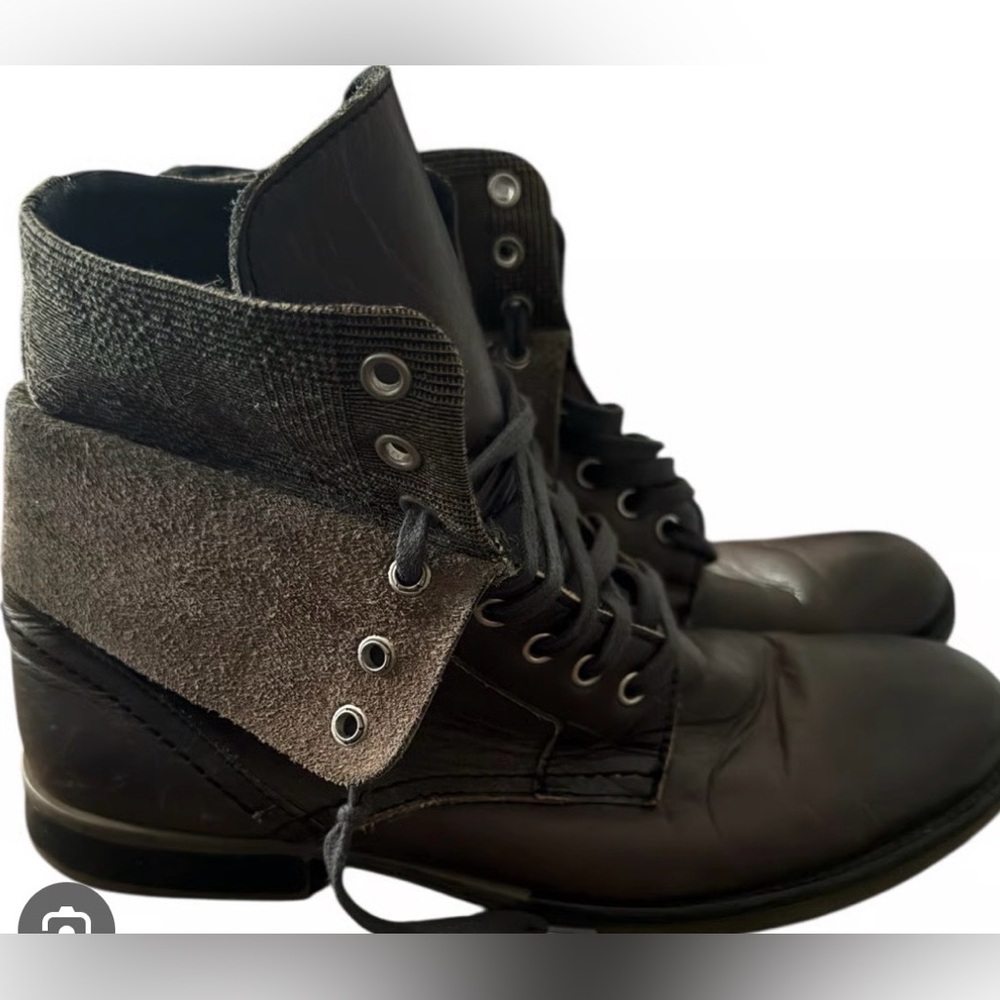 Franco Fortini Mens Sz 10.5 Chukka Lace Up Genuine Leather Brown Boots Mate 2